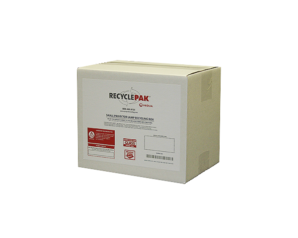 Fluorescent Lamp Recycling Veolia SUPPLY065 Recyclepak - Prepaid Large Lamp Recycling Box For Fluorescent Tubes, CFLs, HIDs Commercial Light Bulb Recycling