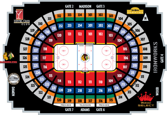 Blackhawks Tickets Seating Chart